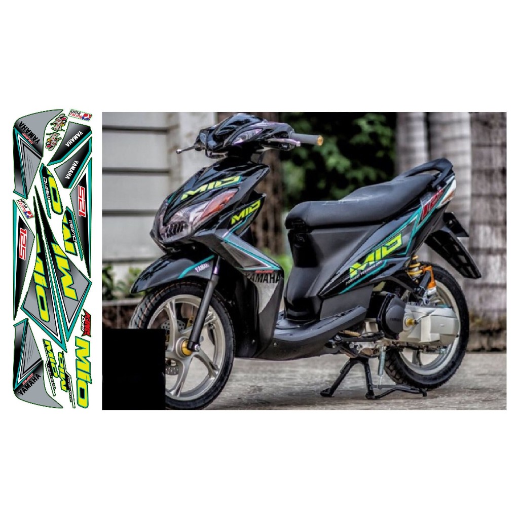 Tem rời Luvias Mio Xanh đen , xe đen (X)