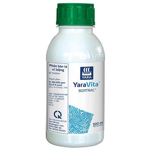 Phân bón lá vi lượng Bortrac (Chai 500ml, 1L)