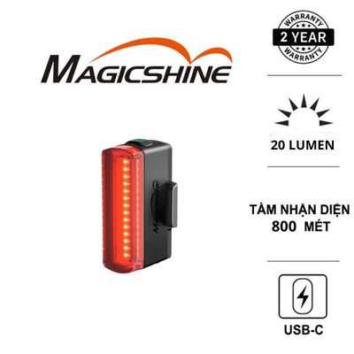 Đèn hậu xe đạp MAGICSHINE SEEMEE 20 V2.0 độ sáng 20 lumen tầm nhận diện 800m