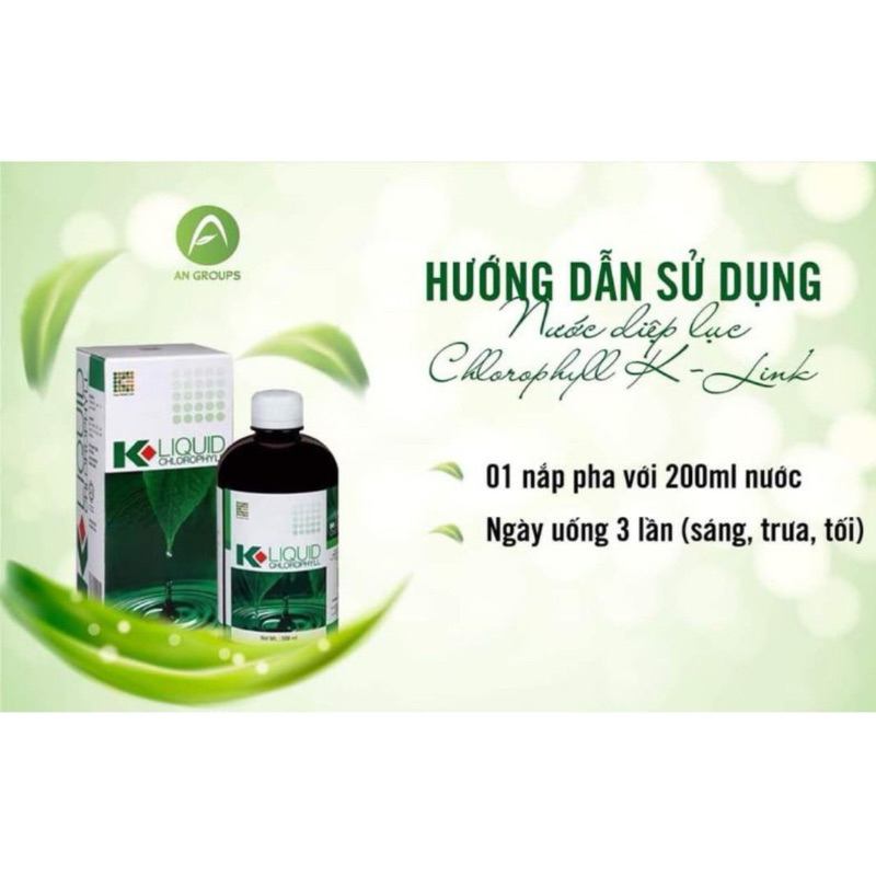 COMBO 6 HỘP - Nước diệp lục Klink Liquid Chlorophy nhập khẩu Malaysia