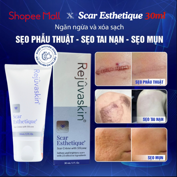 Kem Mờ Sẹo Thâm Sẹo Lõm Và Sẹo Rỗ Của Mỹ Scar Esthetique 30ml- Rejuvaskin