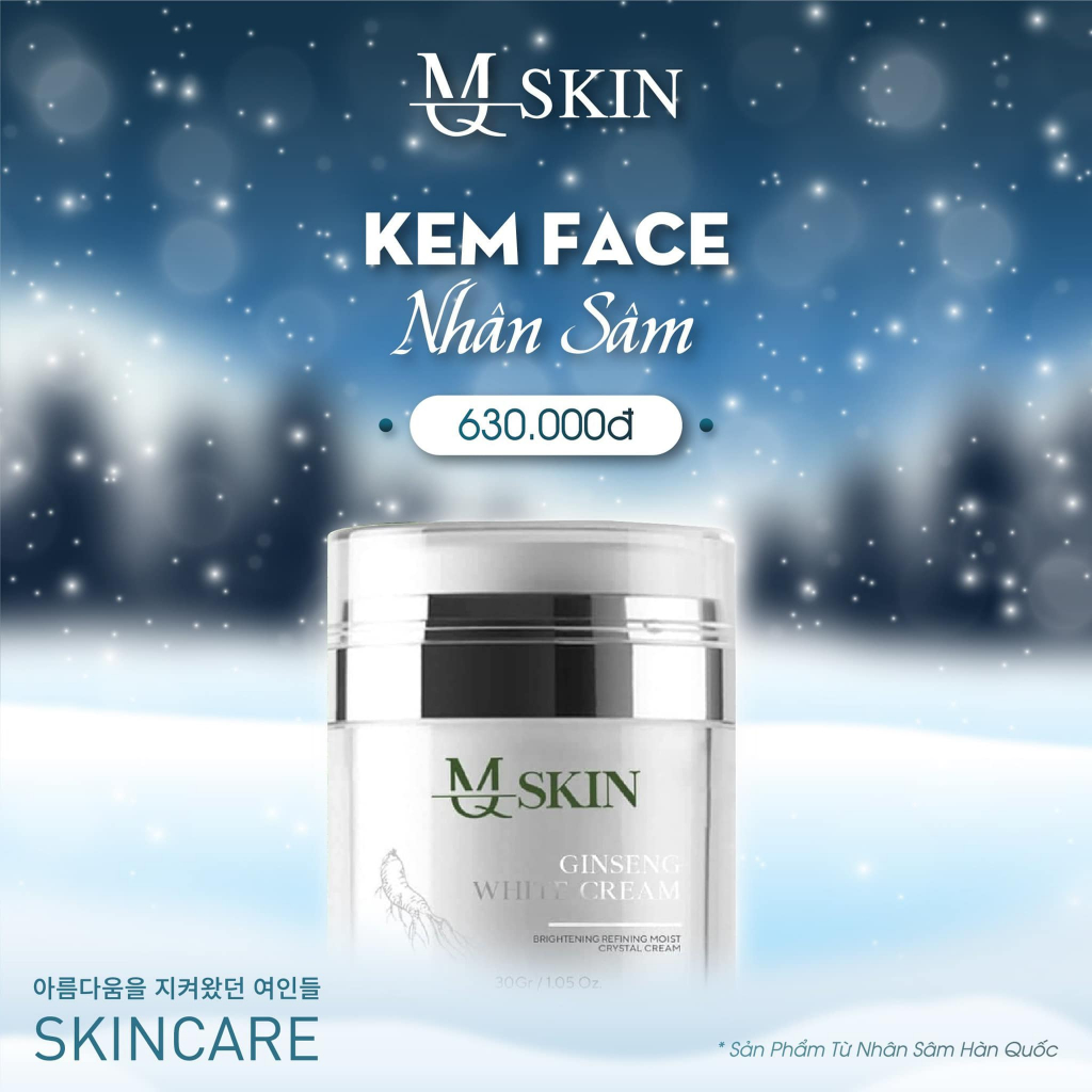 Kem face nhân sâm MQ Skin chuẩn chính hãng - Kem Face MQSkin Ginseng White Cream
