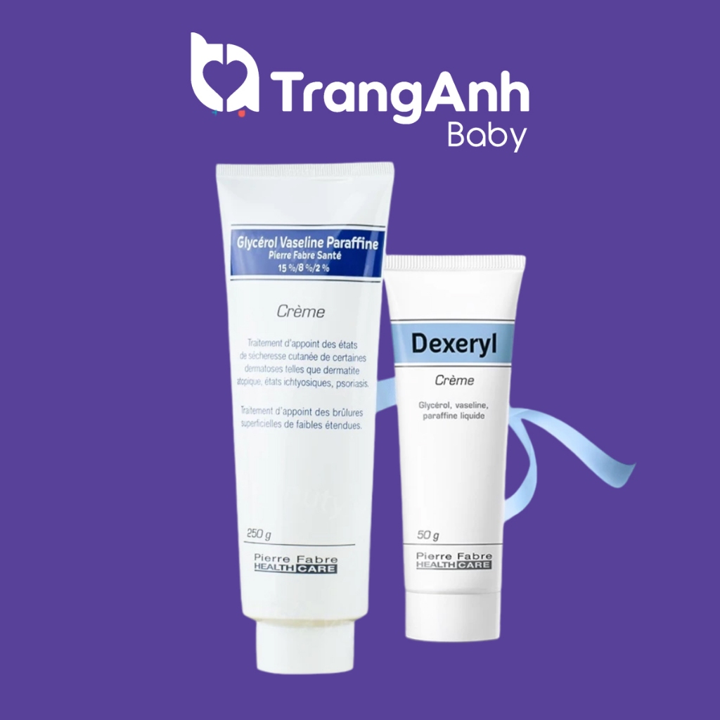 Kem nẻ, chàm, dưỡng ẩm Dexeryl Pháp cho bé