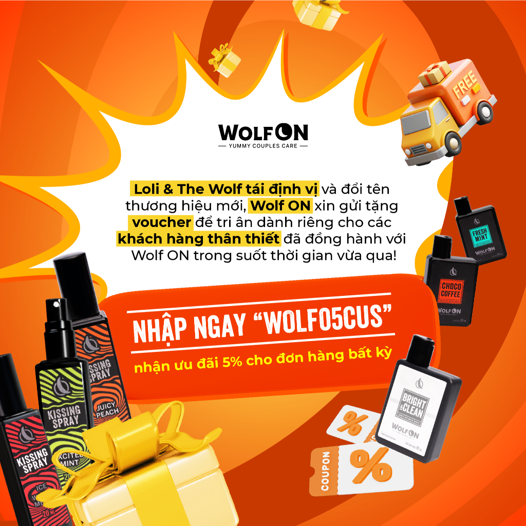 Dung Dịch Vệ Sinh Nam Giới Wolf ON Bright & Clean Dưỡng Sáng 1% Niacinamide Khử Mùi Tốt Sạch Thơm Nam Tính 95ml