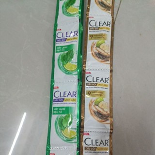 Dầu gội đầu CLEAR  bạc hà/thảo dược dây 10 gói