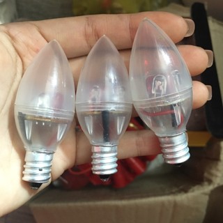 Bóng đèn Trái Ớt 3W  (LED và SỢI ĐỐT)- màu đỏ, trắng thắp bàn thờ,đèn trang trí