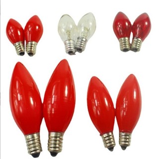 Bóng đèn Trái Ớt 3W  (LED và SỢI ĐỐT)- màu đỏ, trắng thắp bàn thờ,đèn trang trí
