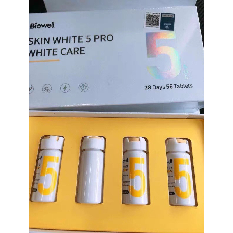 Viên Uống Trắng Da Nhập Khẩu BIOWELLTrắng Da Toàn Thân ,Ức Chế Melanin Giảm Nám Tàn Nhang -Thương hiệu Singapore 56 viên