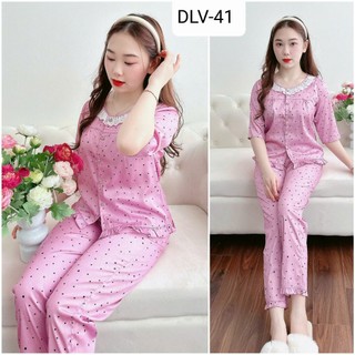 [BunnySky] Đồ bộ mặc nhà, đồ bộ nữ vải lụa mềm mịn