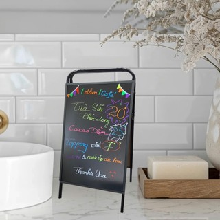 Bảng menu 2 mặt kép viết phấn hoặc bút dạ