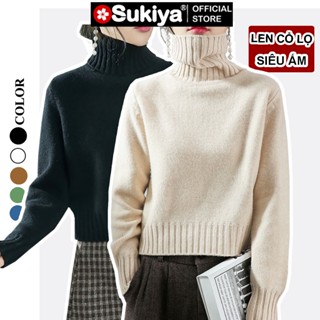 Áo Len Cổ Lọ Nữ SUKIYA Chất Len Dày ấm Kiều Dảng Basic Dễ Mặc Nhiều Màu Đẹp AL87