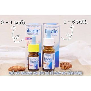 Nhỏ mũi iliadin cho bé
