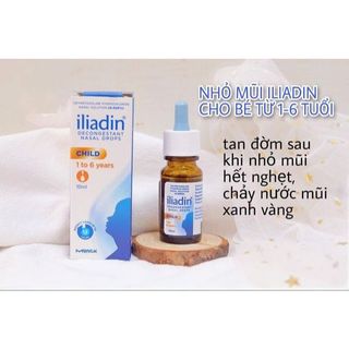 Nhỏ mũi iliadin cho bé