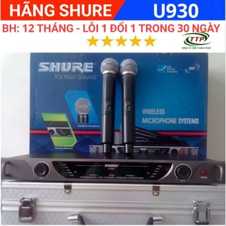 [LOẠI 1 SHURE]Micro không dây shure u930 hàng chuẩn cao cấp - shure u-930 - micro không dây - micro shure karaoke