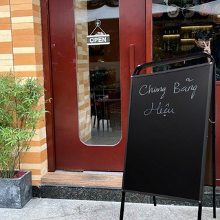 Bảng menu 2 mặt kép viết phấn hoặc bút dạ