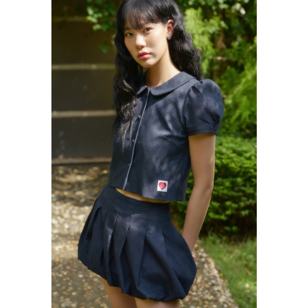 KIDO - Áo dáng ngắn cổ bèo tay phồng HERA TOP