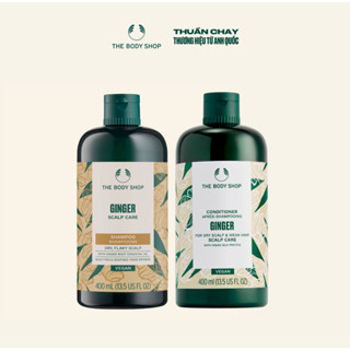 Combo Dầu Gội Ginger Scalp Care Shampoo 400ml & Dầu Xả Ginger Scalp Care Conditioner 400ML The Body Shop