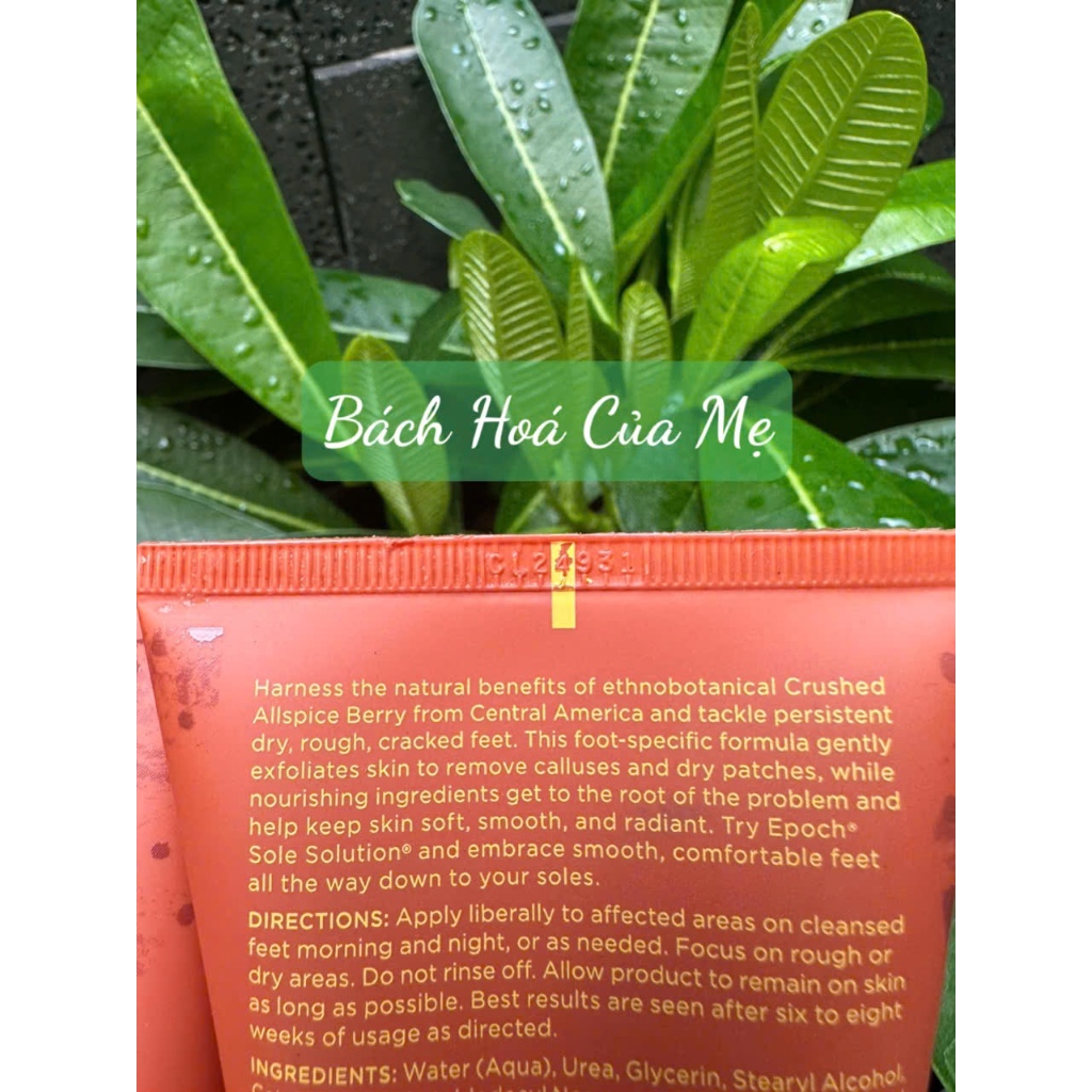 Kem Dưỡng Da Chân- EPOCH SOLE SOLUTION FOOT TREATMENT