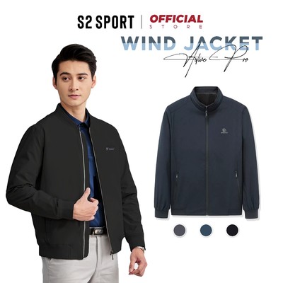 Áo khoác gió 2 lớp S2 SPORT áo Jacket nam trơn cao cấp cản gió kháng nước, giữ nhiệt tốt - AG01