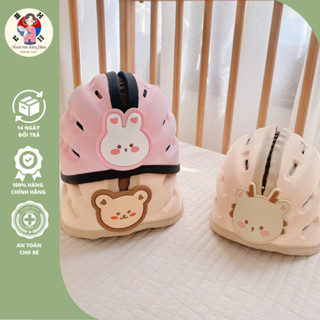  Mũ bảo hộ đầu chống va đập cho bé tập đi bảo vệ toàn diện 360 độ siêu nhẹ và thoáng khí 