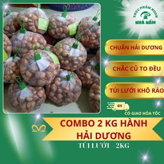 Combo 2 kg Hành Củ Kinh Môn Hải Dương - Túi/2Kg