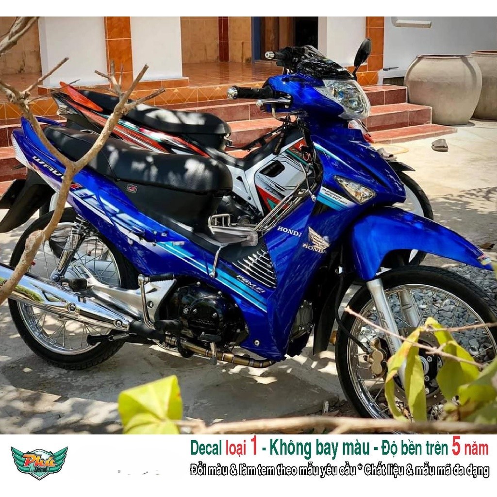 Tem rời Wave 125i Xannh Trắng (L)