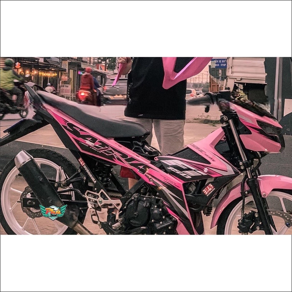 Tem rời Satria Hồng đen (L)