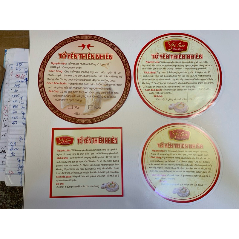 30 GIẤY HDSD CÁCH CHƯNG TỔ YẾN