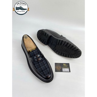 Giày Penny Loafer phối da tàu ( TD LUXURY )