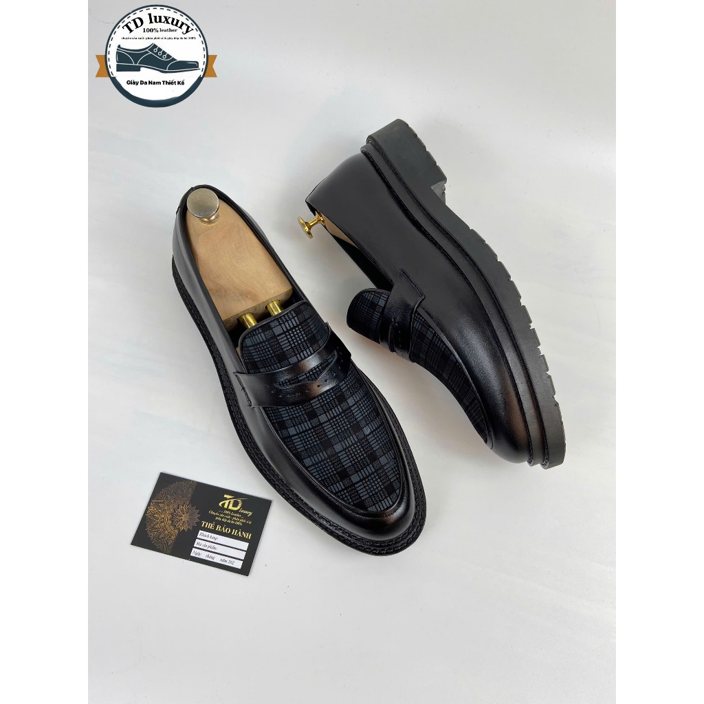 Giày Penny Loafer phối da tàu ( TD LUXURY )