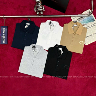 Áo polo DIOR hoạ tiết classic hàng SC chất vải dày dặn chữ thêu đẹp hàng Nhập khẩu Full box
