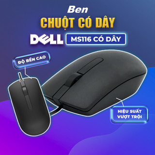 Chuột máy tính Dell MS116 - Chuột máy tính có dây Dell MS116 Chính hãng BH 12T
