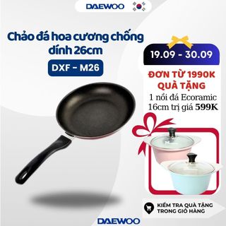Chảo đá hoa cương chống dính 26cm sản xuất tại Hàn Quốc DXF-M26 tỏa nhiệt đều