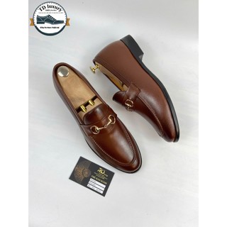 Giày lười da bò tăng chiều cao 7cm - TC02