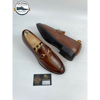 Giày lười da bò tăng chiều cao 7cm - TC02