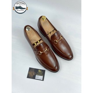Giày lười da bò tăng chiều cao 7cm - TC02