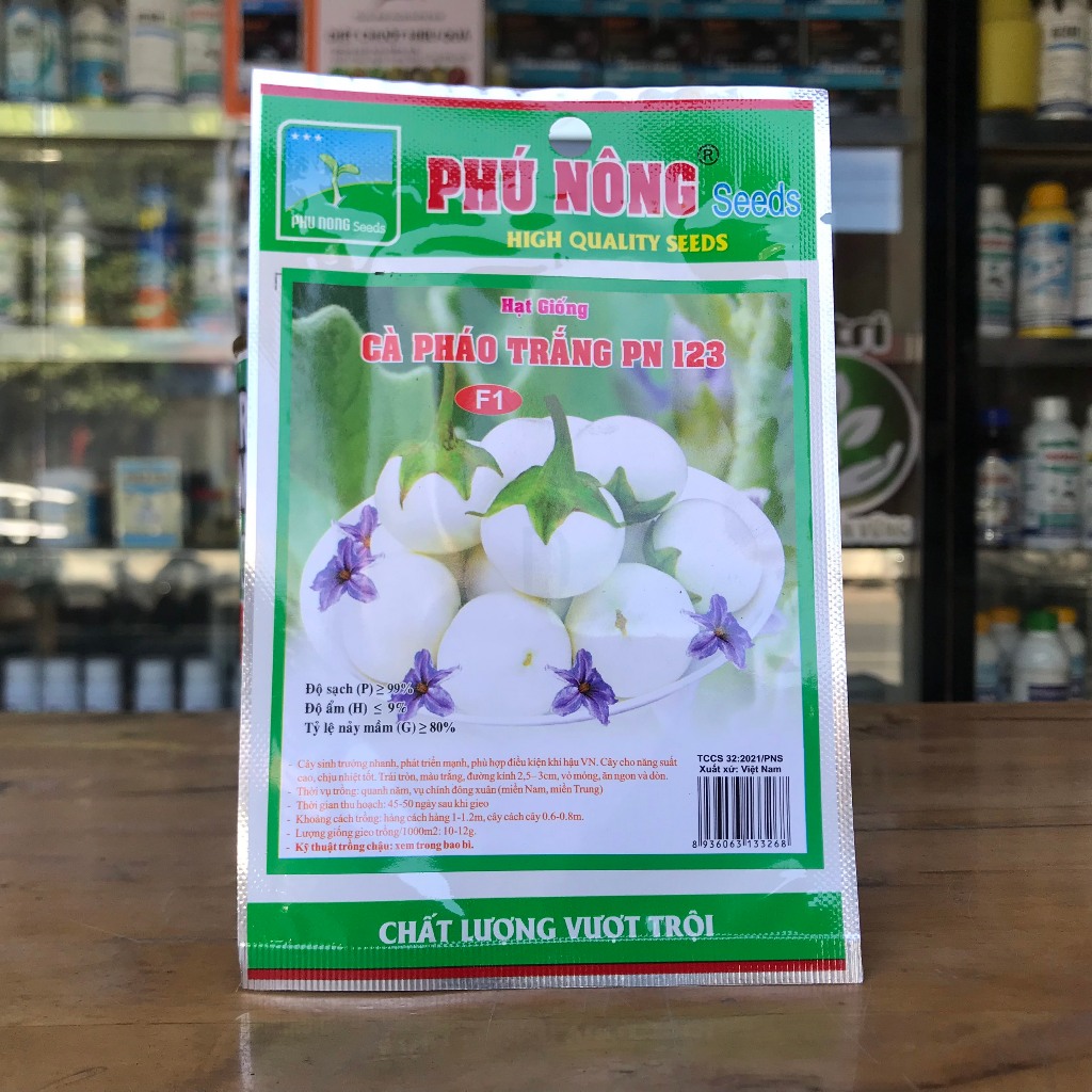 Hạt giống cà pháo trắng 0.5g
