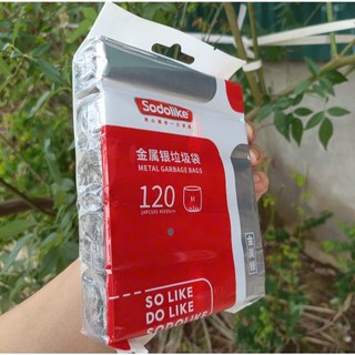 Cuộn 110 túi đựng rác tự tự phân hủy siêu dai bạc