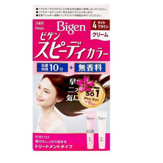 Kem Nhuộm Tóc Bigen nhập khẩu Nhật 100% ( Nâu caramen ) - số 4 màu hồng