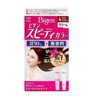 Kem Nhuộm Tóc Bigen nhập khẩu Nhật 100% ( Nâu caramen ) - số 4 màu hồng