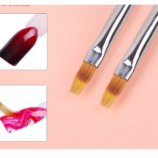 Cọ ombre vuốt (cọ ombre dẹt) cán đá cao cấp