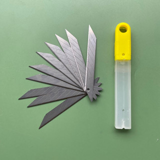 Hộp 10 lưỡi dao rọc giấy 30 độ, lưỡi dao rọc giấy mini