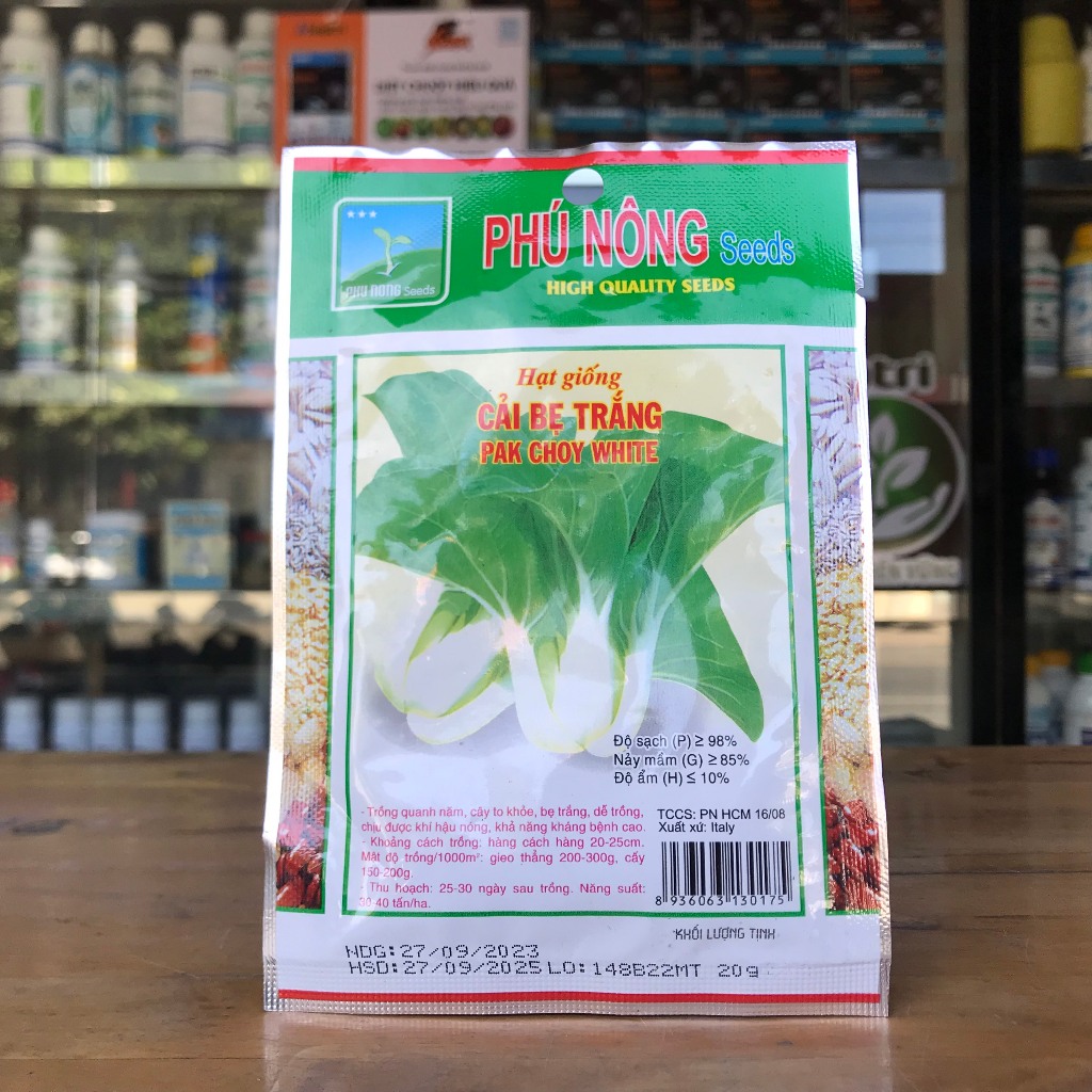 Hạt giống cải bẹ trắng 20g( Gói)