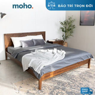 Giường Ngủ Gỗ Tràm MOHO HOBRO 301 Màu Nâu