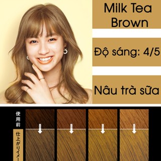 Thuốc Nhuộm Tóc Kao Liese Prettia Nhật Bản Tạo Bọt MÀU MILKTEA BROWN [CHÍNH HÃNG ĐỦ BILL]