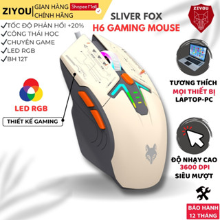 Chuột Gaming Máy Tính Quang Học Ziyou XUNFOX H6 Led RGB Thiết Kế 3D Độ Nhạy Cao Chống Mỏi Cổ Tay