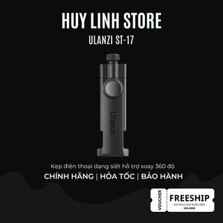 Ulanzi ST-17 Giá đỡ kẹp điện thoại xoay 360 chụp ngang dọc - Đế gắn ren vít 1/4