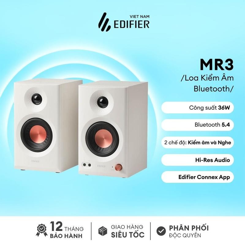 Loa Kiểm Âm Bluetooth 5.4 EDIFIER MR3 | Công suất 36W | 2 chế độ kiểm âm và nghe nhạc | Hàng chính hãng | BH 12 Tháng