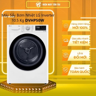 (HCM) - DVHP50W - Máy Sấy LG DUAL Inverter Heat Pump 10.5kg DVHP50W