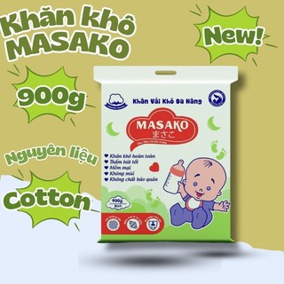 Set 02 Bịch Khăn Khô đă năng Masako 900gram. Khăn lau dùng 1 lần cực kỳ toàn phù hợp mọi loại da